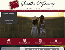 Tablet Screenshot of greaterwyomingfcu.com